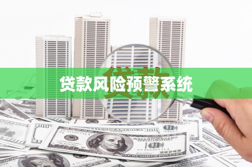 中西贷款风险预警系统 中西贷款风险预警系统