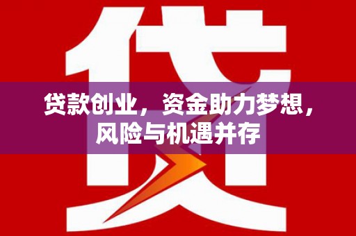 兴宾贷款创业，资金助力梦想，风险与机遇并存