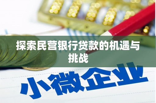 南安探索民营银行贷款的机遇与挑战