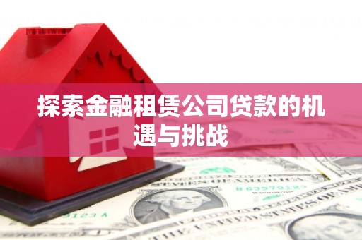 宁陵探索金融租赁公司贷款的机遇与挑战