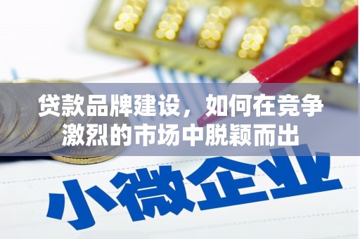 西市贷款品牌建设，如何在竞争激烈的市场中脱颖而出