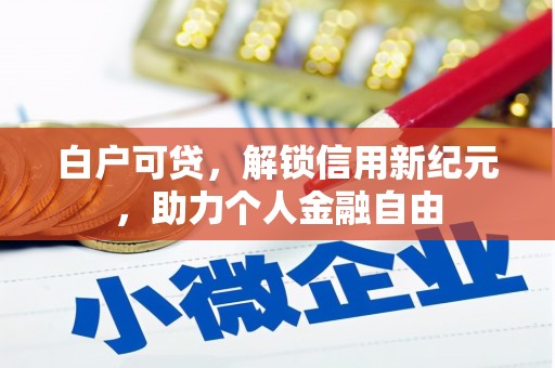 台南白户可贷，解锁信用新纪元，助力个人金融自由