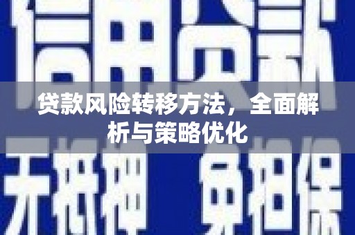 北海贷款风险转移方法，全面解析与策略优化