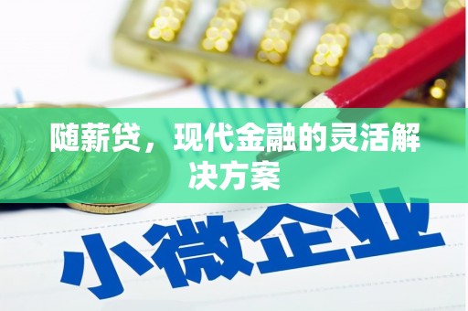 巩留随薪贷，现代金融的灵活解决方案