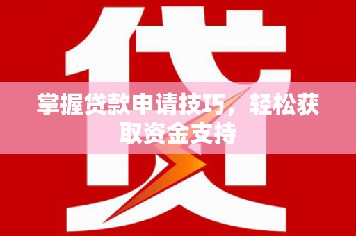 岱岳掌握贷款申请技巧，轻松获取资金支持