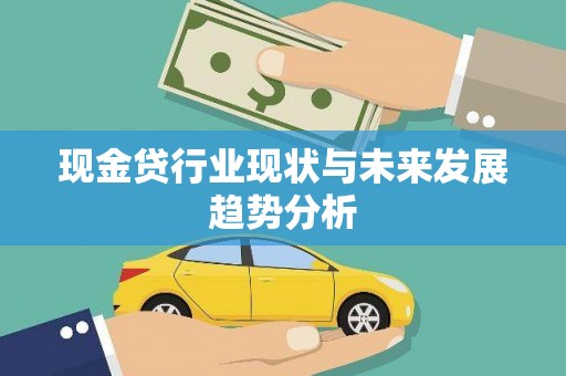 田林现金贷行业现状与未来发展趋势分析
