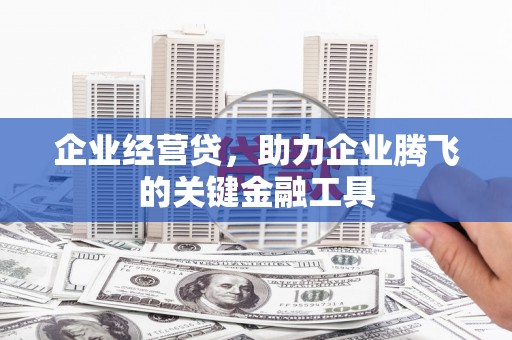 潍城企业经营贷，助力企业腾飞的关键金融工具