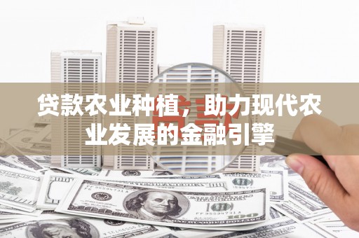 沁源贷款农业种植，助力现代农业发展的金融引擎