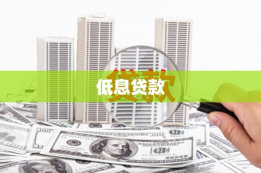 怀来低息贷款