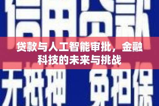 合山贷款与人工智能审批，金融科技的未来与挑战