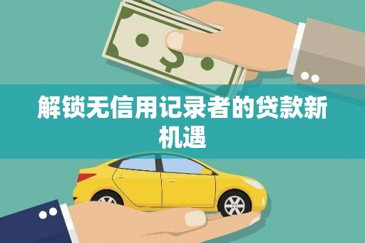 大武解锁无信用记录者的贷款新机遇