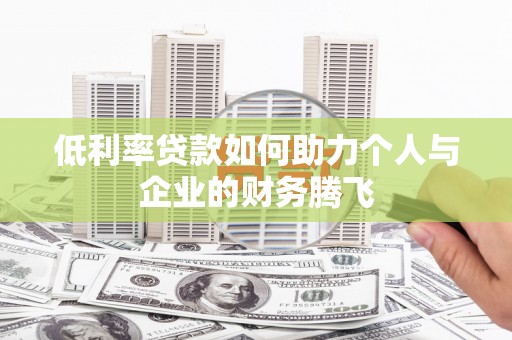 雷州低利率贷款如何助力个人与企业的财务腾飞
