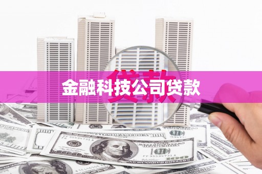 团风金融科技公司贷款