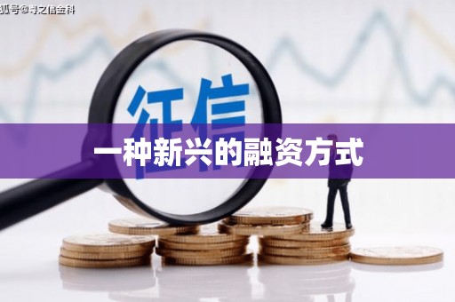 威宁一种新兴的融资方式